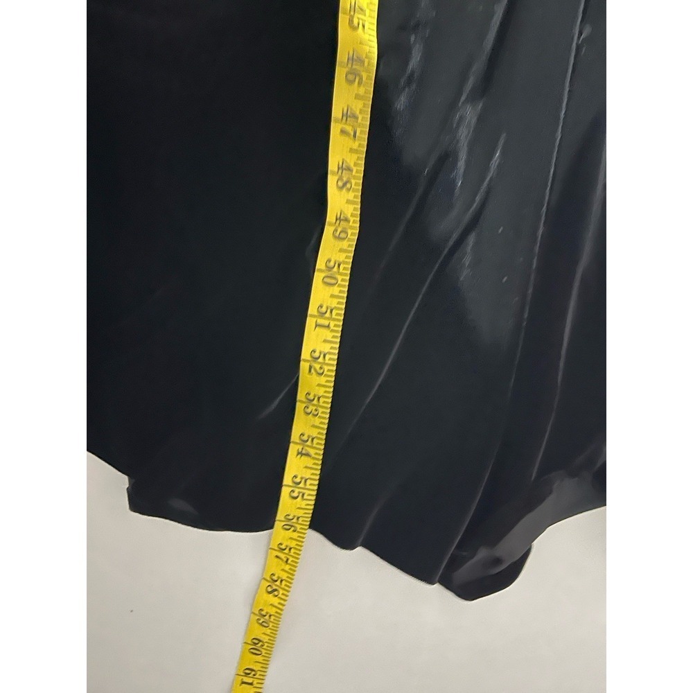 Vintage Cache Gold Label Black Velvet Mesh BodyCon Mermaid Fit Dress Small - Picture 12 of 13